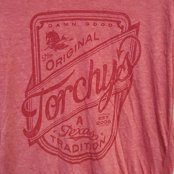 TORCHY'S TACOS Damn Good Red T-Shirt - Size Large - Picture 3 of 3
